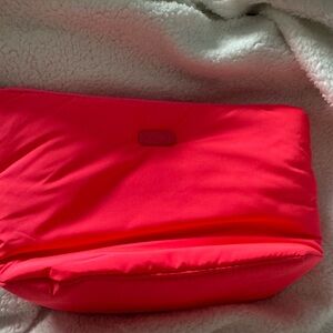 Mine Pink Cosmetic Bag with Zipper Closure